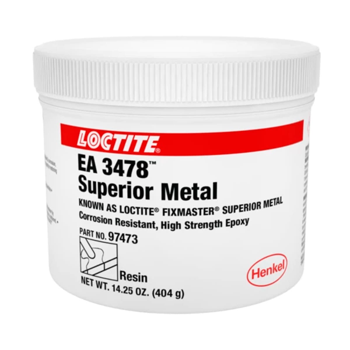 LOCTITE EA 3478 Superior Metal Epoxico Gris 14.25 Oz