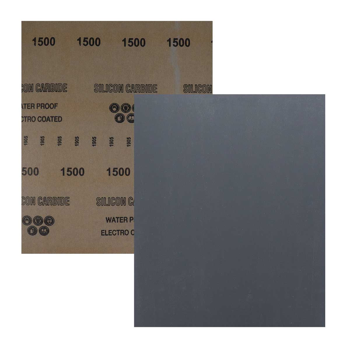 HOJA DE LIJA DE AGUA CARBURO SILICIO 9" x 11" G1500 LW-1090 (Precio x pieza - Empaque c/100 pzas)