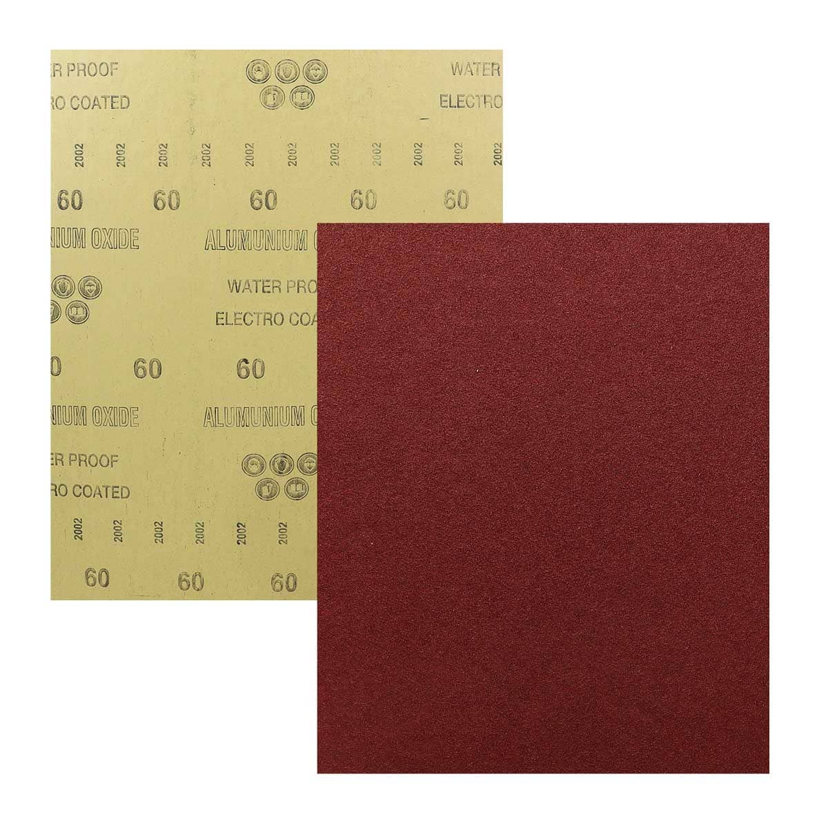 HOJA DE LIJA OXAL ESMERIL 9" x 11" G80 LW-1125 (Precio x pieza - Empaque c/50 pzas)