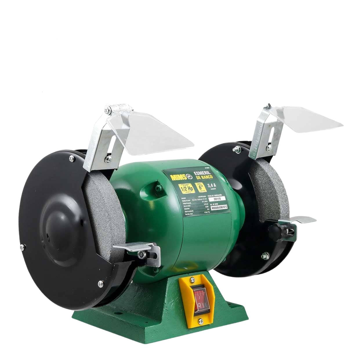 ESMERIL DE BANCO 6" X 1/2 H. P. (ALUMINIO) M-00585