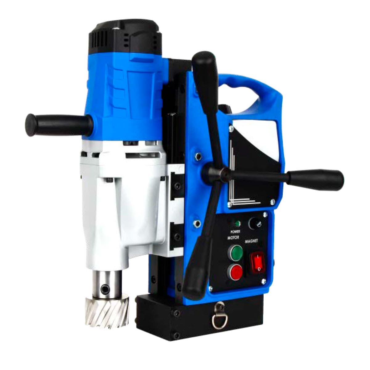 TALADRO MAGNÉTICO Ø1-3/8" X 2" 1050W 2 VEL. BROQUERO 1/2" ZANCO WELDON 3/4" 110V M-04000