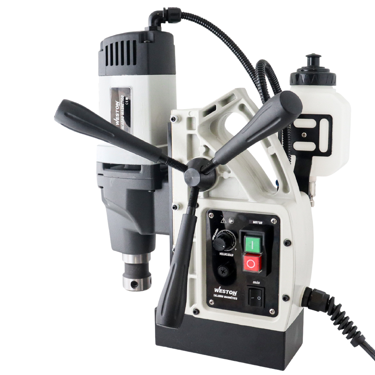 TALADRO MAGNÉTICO 50MM X 35MM 1700W BROQUERO 1/2" ZANCO WELDON 3/4" 110V M-04050HD