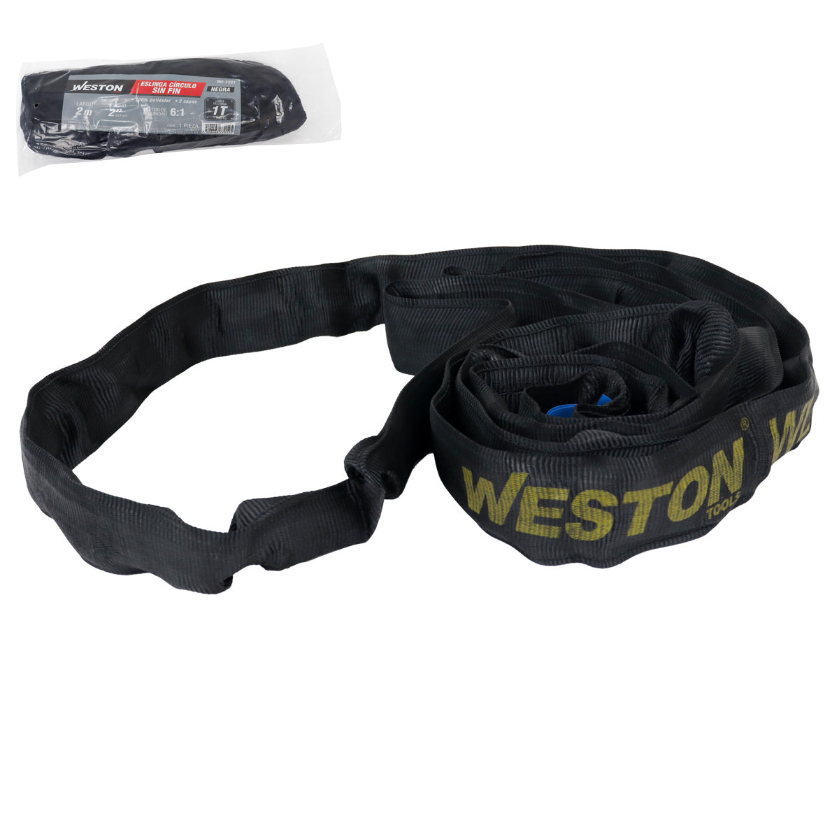 Eslinga Circulo Sin Fin Poliéster Negra 2M 1T | ME-1227