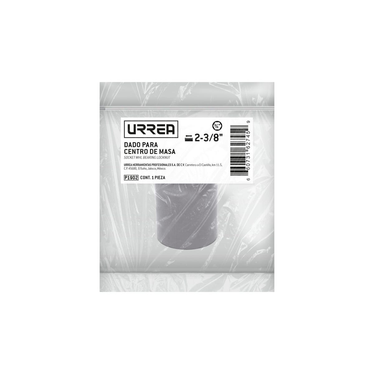 Dado Para Centros De Maza Cuadro De 3/4, 2-3/8, Urrea P1902