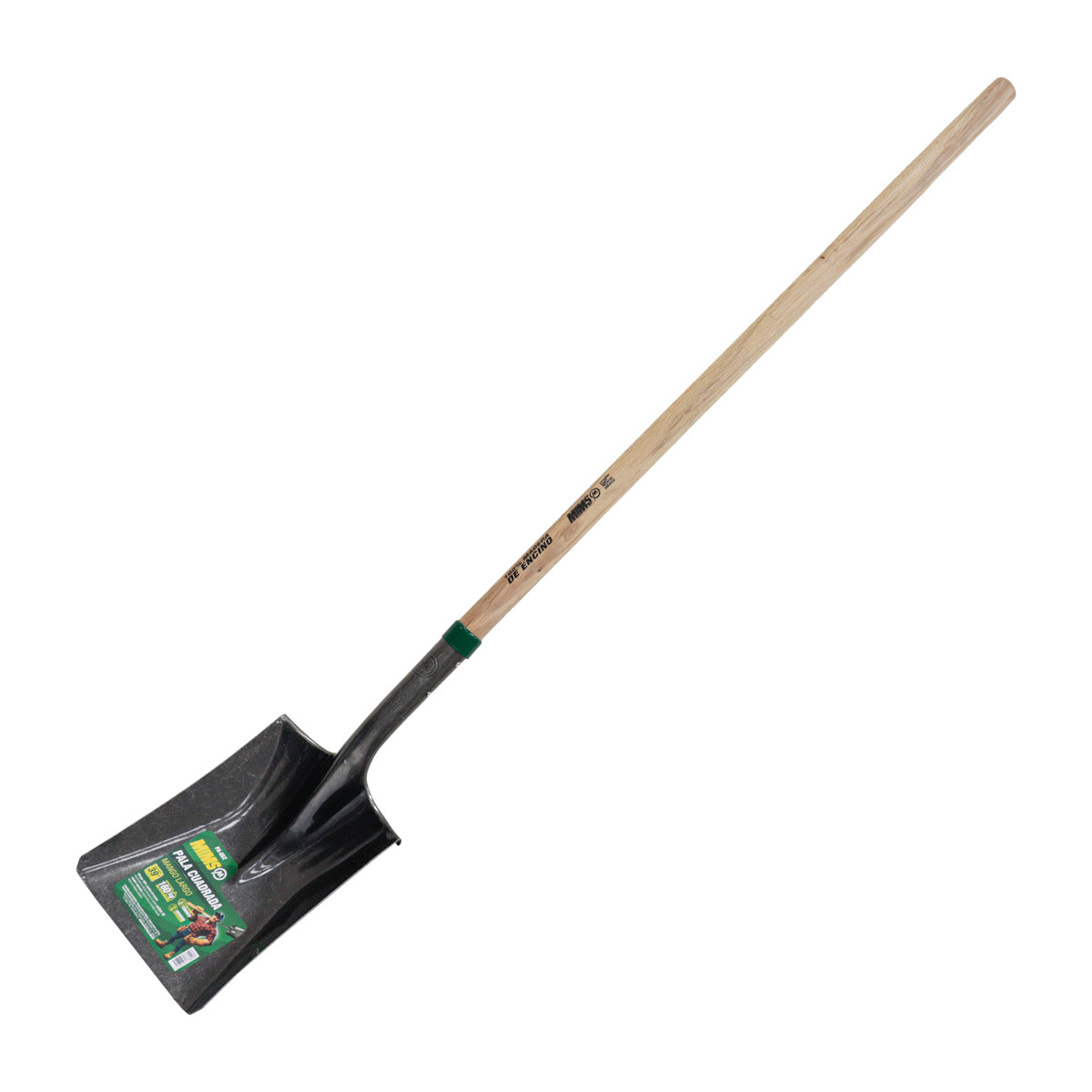 Pala Cuadrada Con Mango Largo De Madera