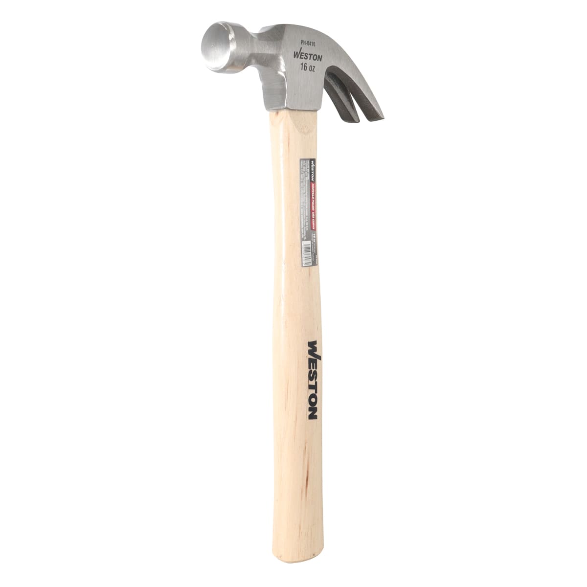 Martillo Pulido Uña Curva 16 OZ Mango 13" de Madera Hickory | PN-0410