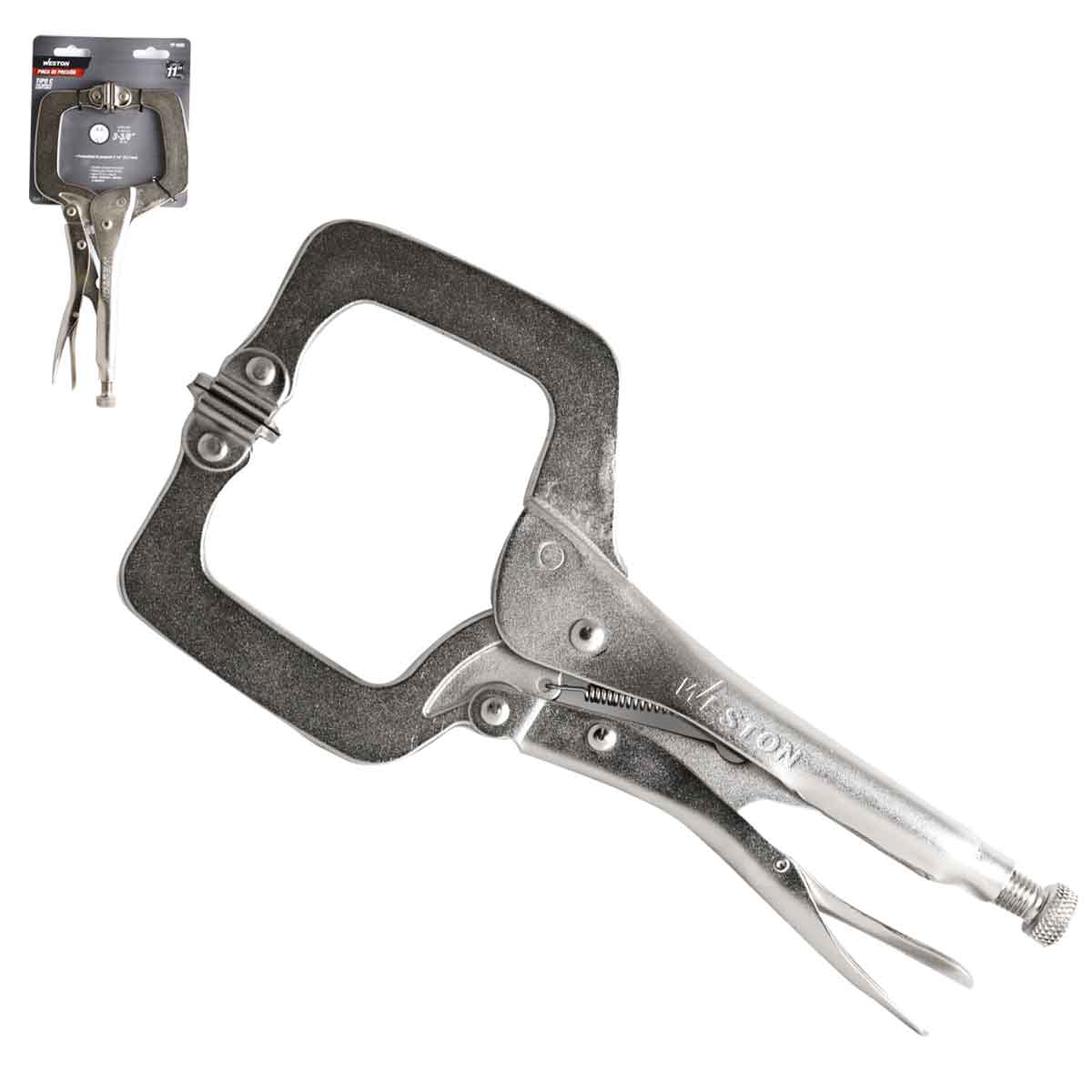 Pinza de Presión Tipo C con Mordaza Ajustable 11'' (11SP) | PP-0065