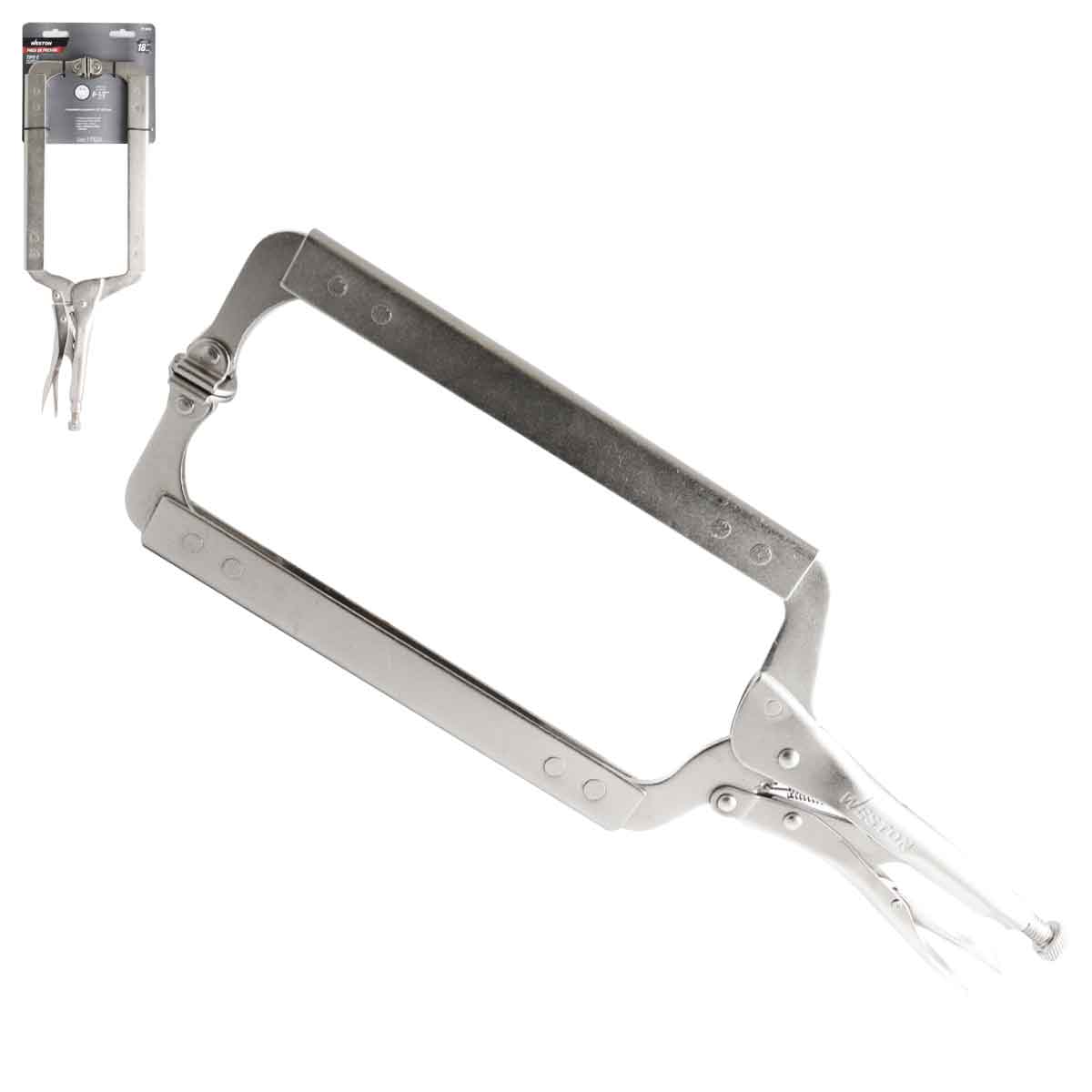 Pinza de Presión Tipo C con Mordaza Ajustable 18'' (18SP) | PP-0070