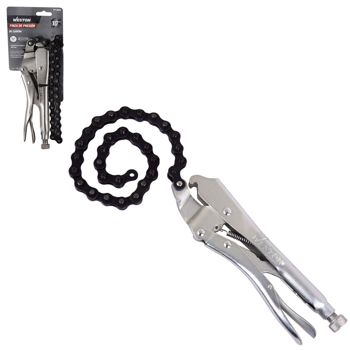 Pinza de Presión de Cadena 10'' (20R) | PP-0090