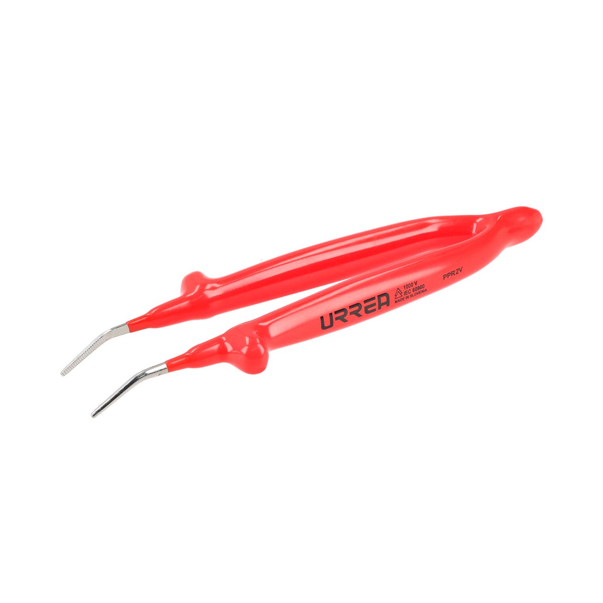 Pinza De Precisión De 1000 V De Punta Curva, 5-9/32, Urrea PPR2V