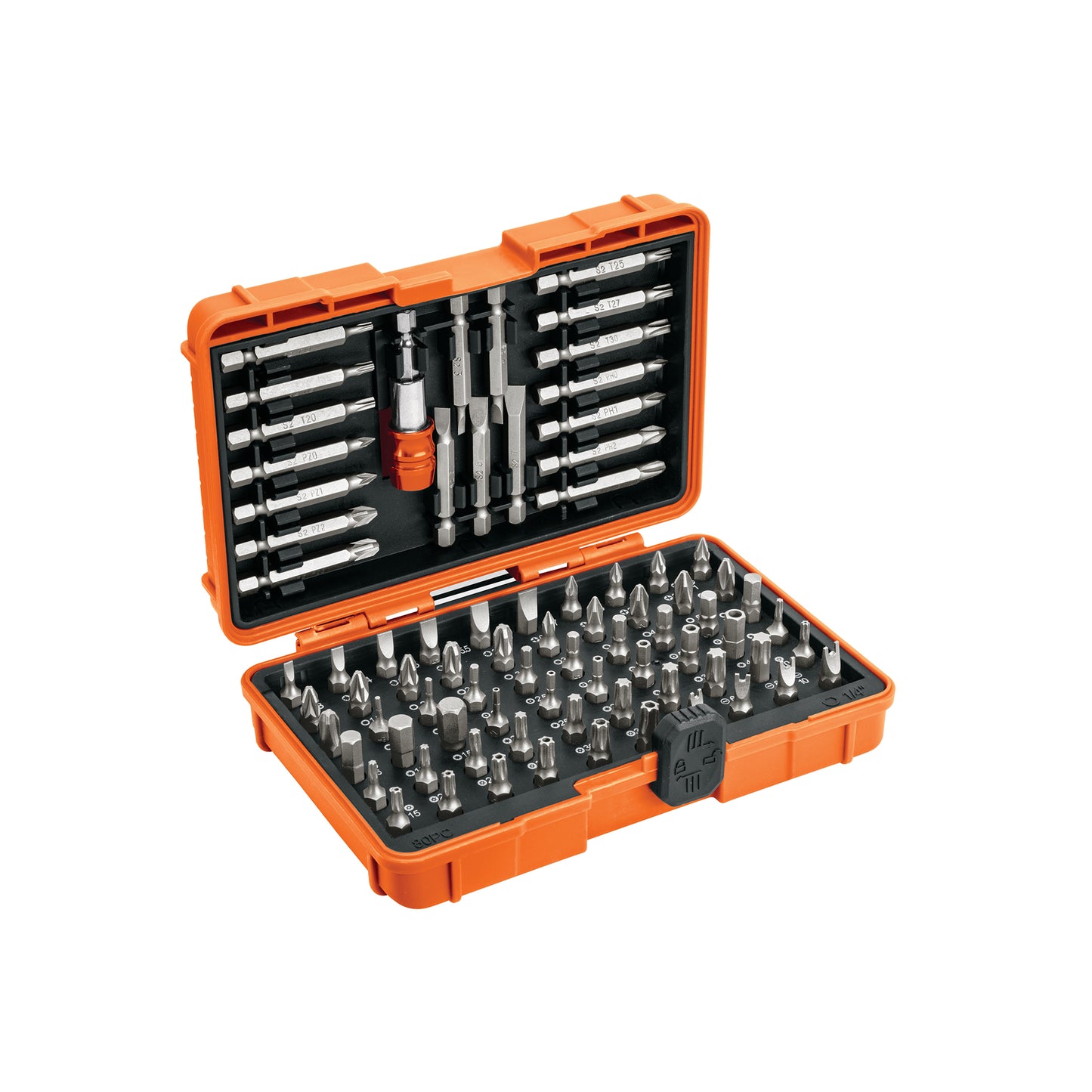 102391 PUN-80X Juego de puntas mixtas 1" y 2", 80 piezas, truper expert