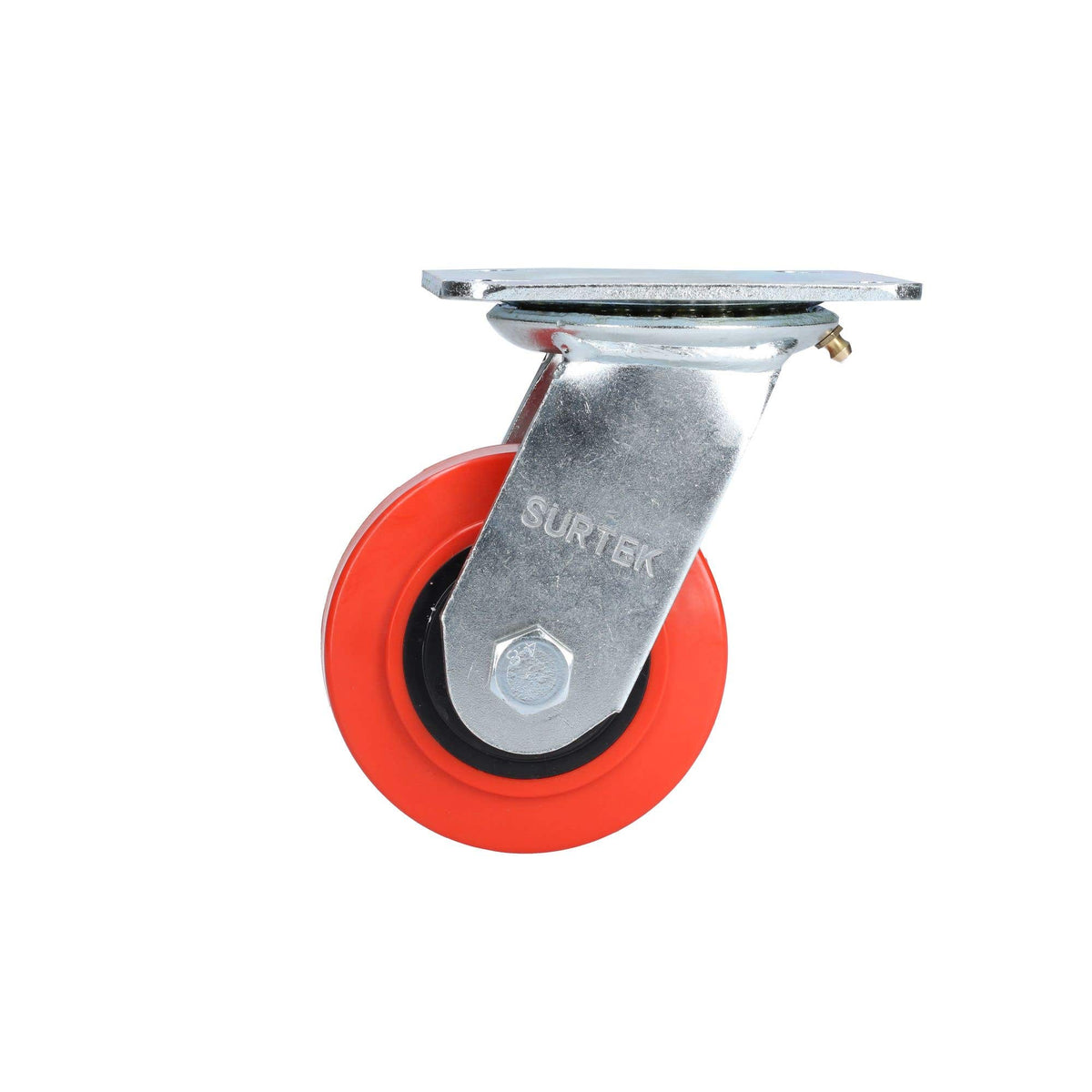 Rodaja De Poliuretano Rojo Giratoria 4, Surtek RR10G