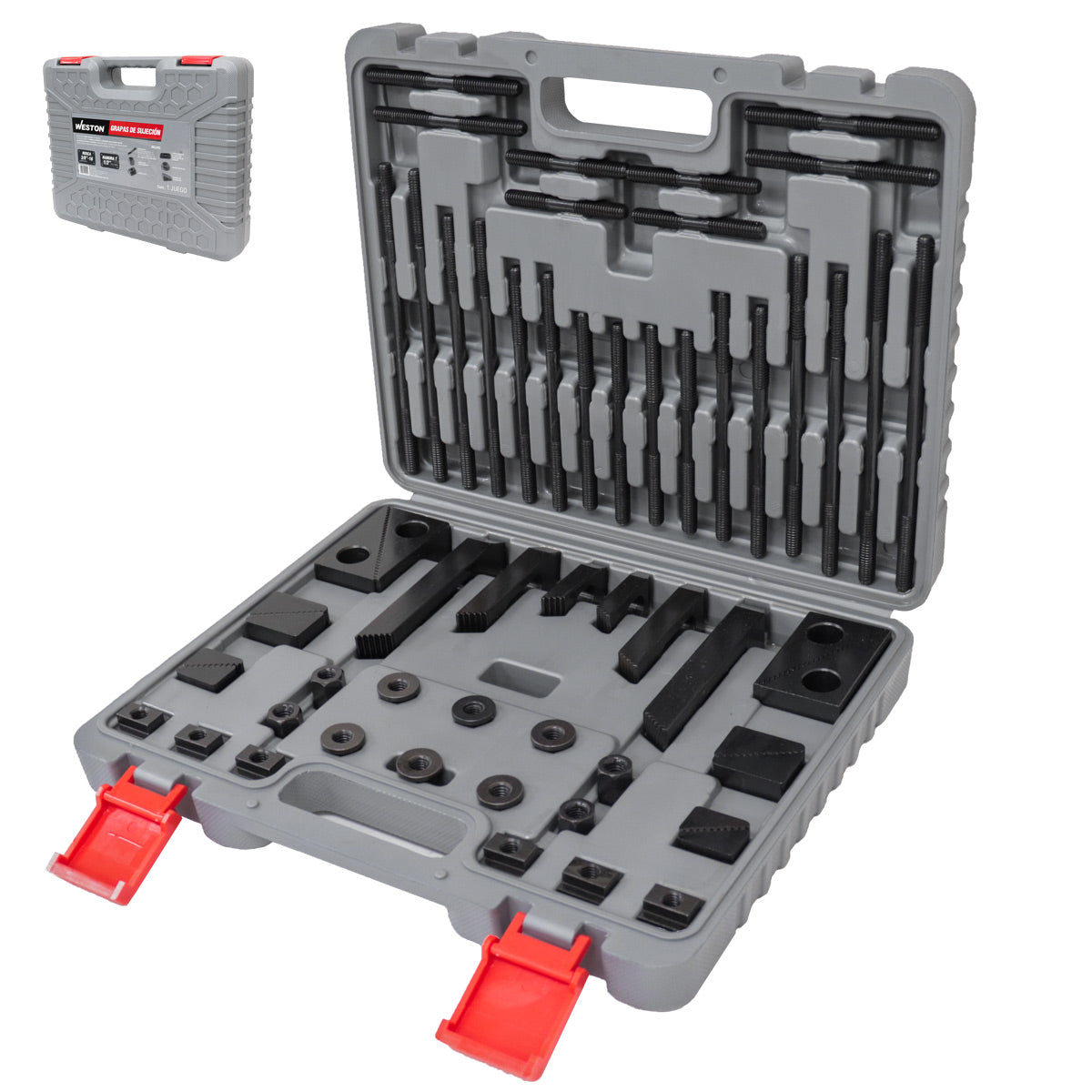 Juego Grapas 3/8"-16 Cabeza 1/2" 58 Pzs | SA-105-0010