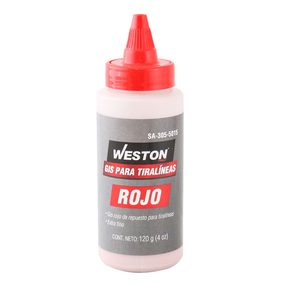 Gis Rojo para Tiralíneas 120 G (4 OZ) | SA-305-5015