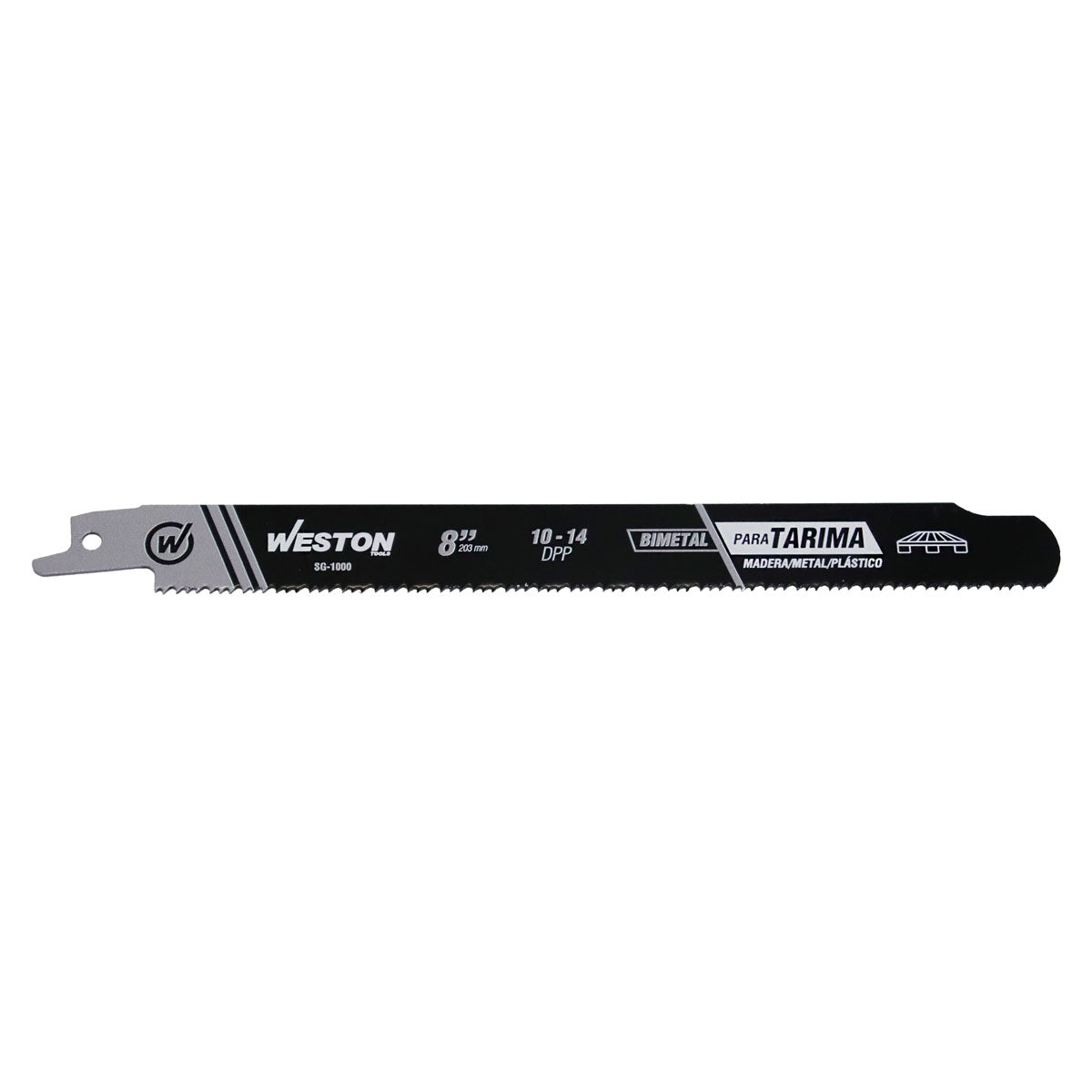 SG-1000 SEGUETA SABLE BIMETALICA DESARMADORA DE TARIMAS 8" 10/14DPP (JGO C/25 PZS)