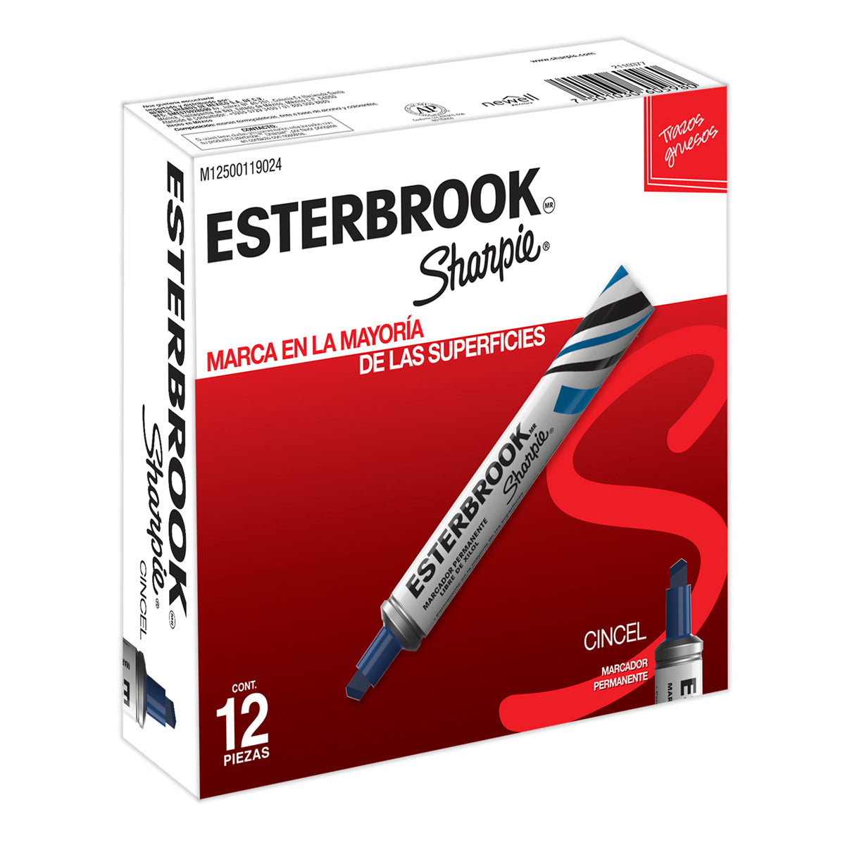Marcador Permanente Esterbrook Punta Fina Azul
