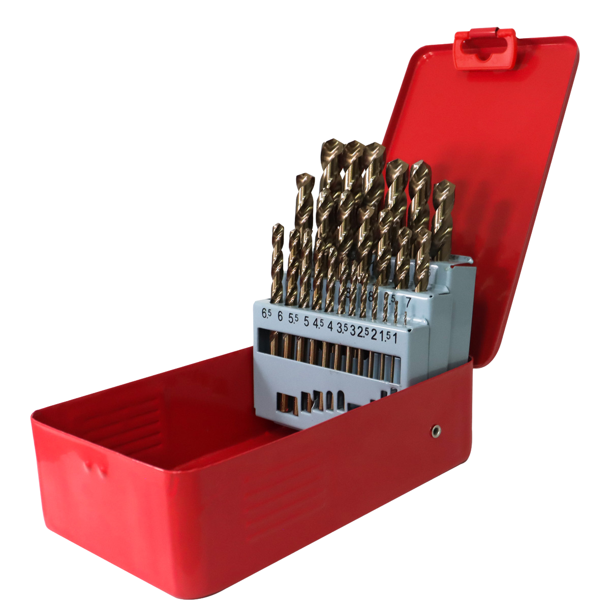 JUEGO DE BROCAS DE COBALTO METRICAS 1.00MM A 13.00MM X .5MM 25 PIEZAS ST-5-159-009