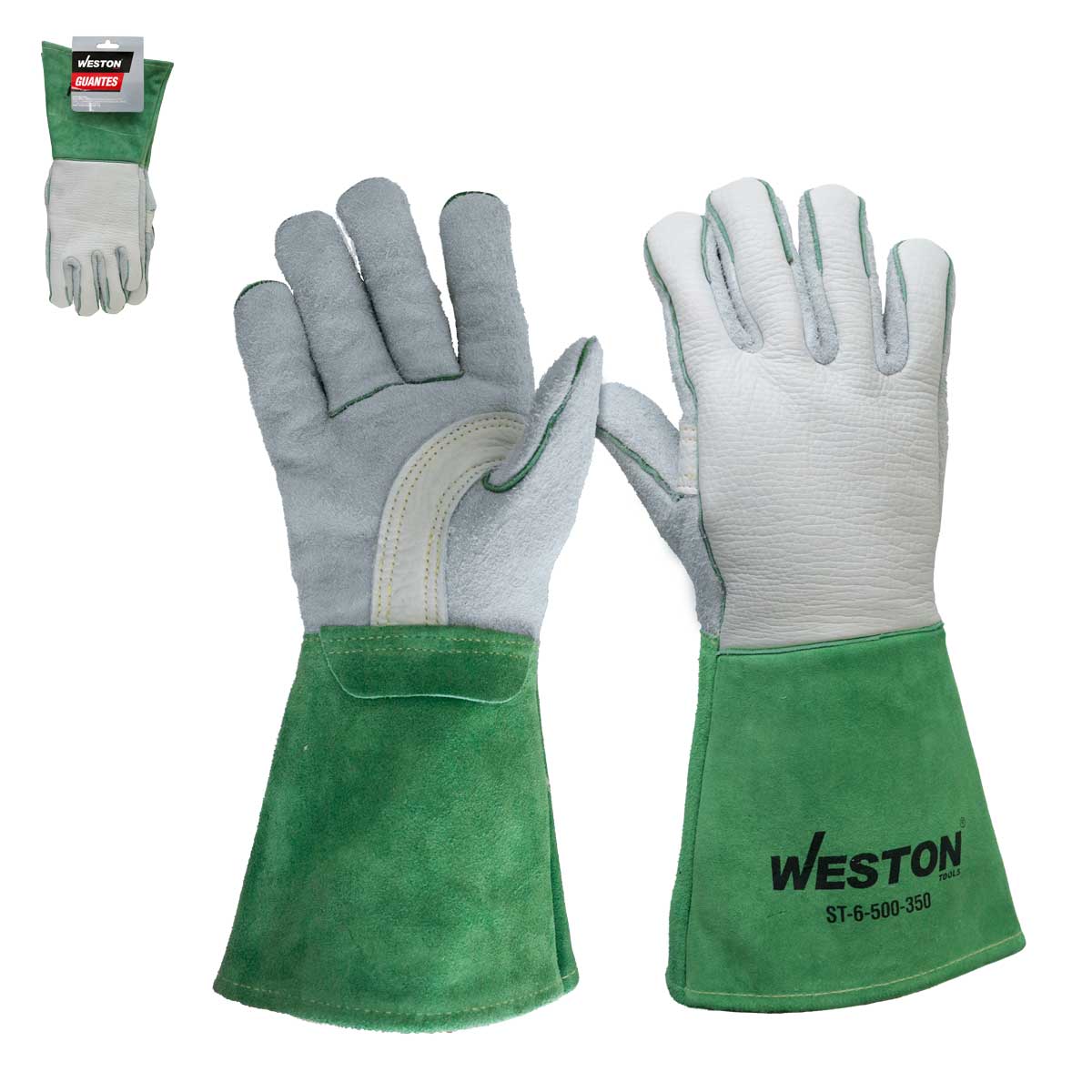 Guante Para TIG De Piel De Bisonte Palma Sin Forro/Dorso Con Forro Comfoflex 14" | ST-6-500-350
