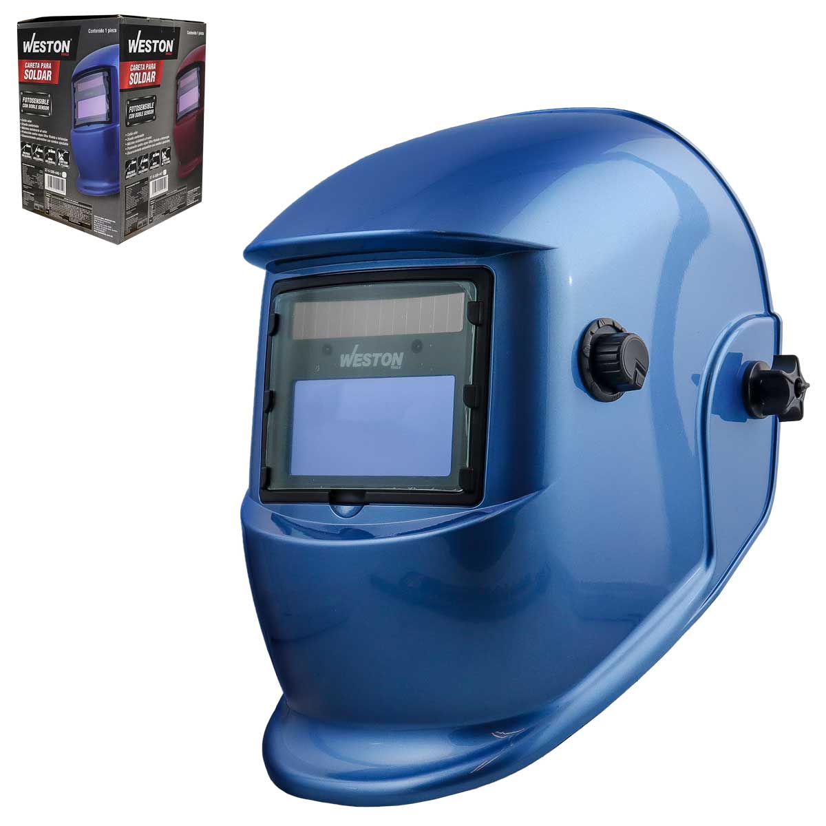 Careta Para Soldar Electrónica Sencilla Color Azul | ST-6-500-446-1