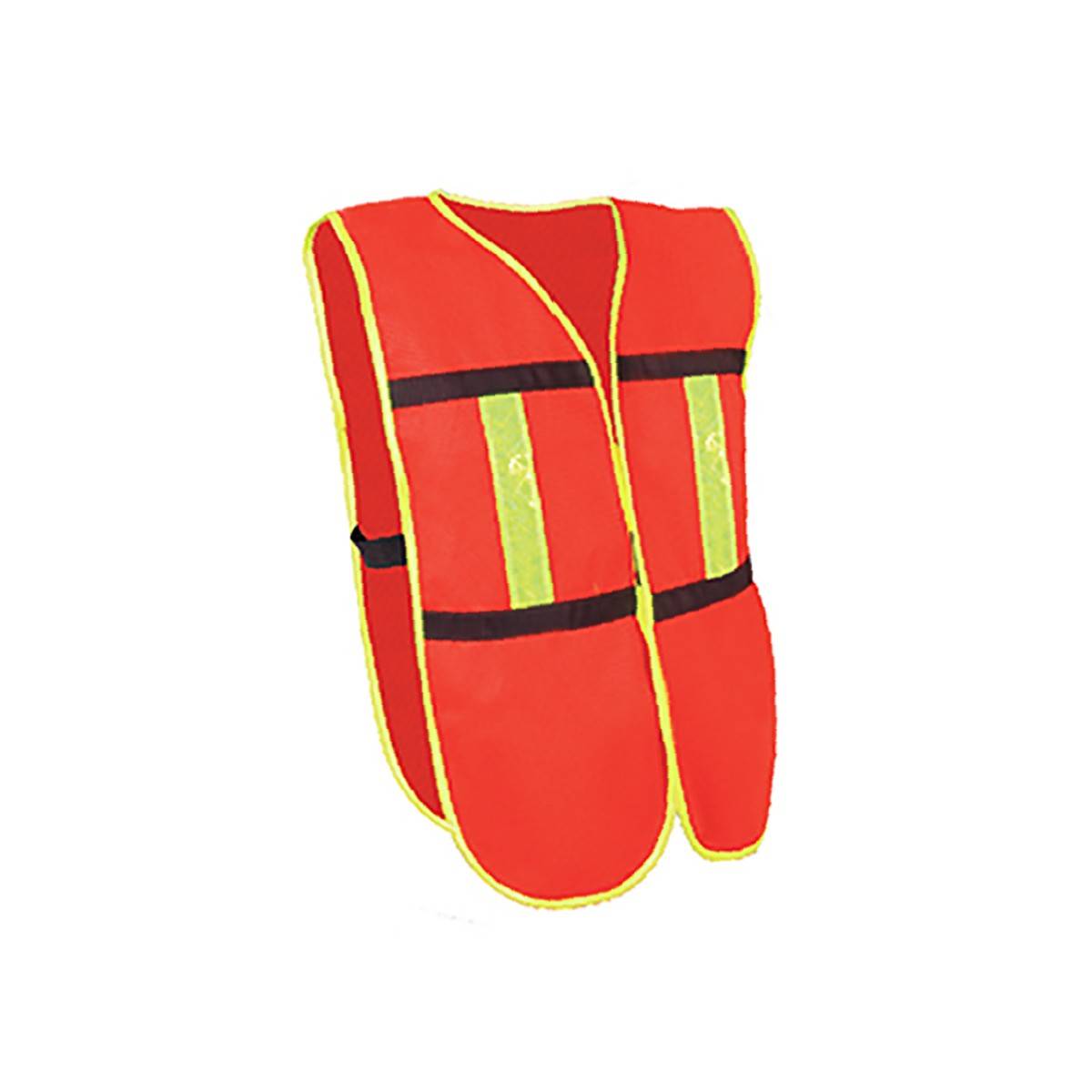 ST-6-600-471 CHALECO D/MALLA NARANJA C/BIES AMARILLO ALTA VISIBILIDAD