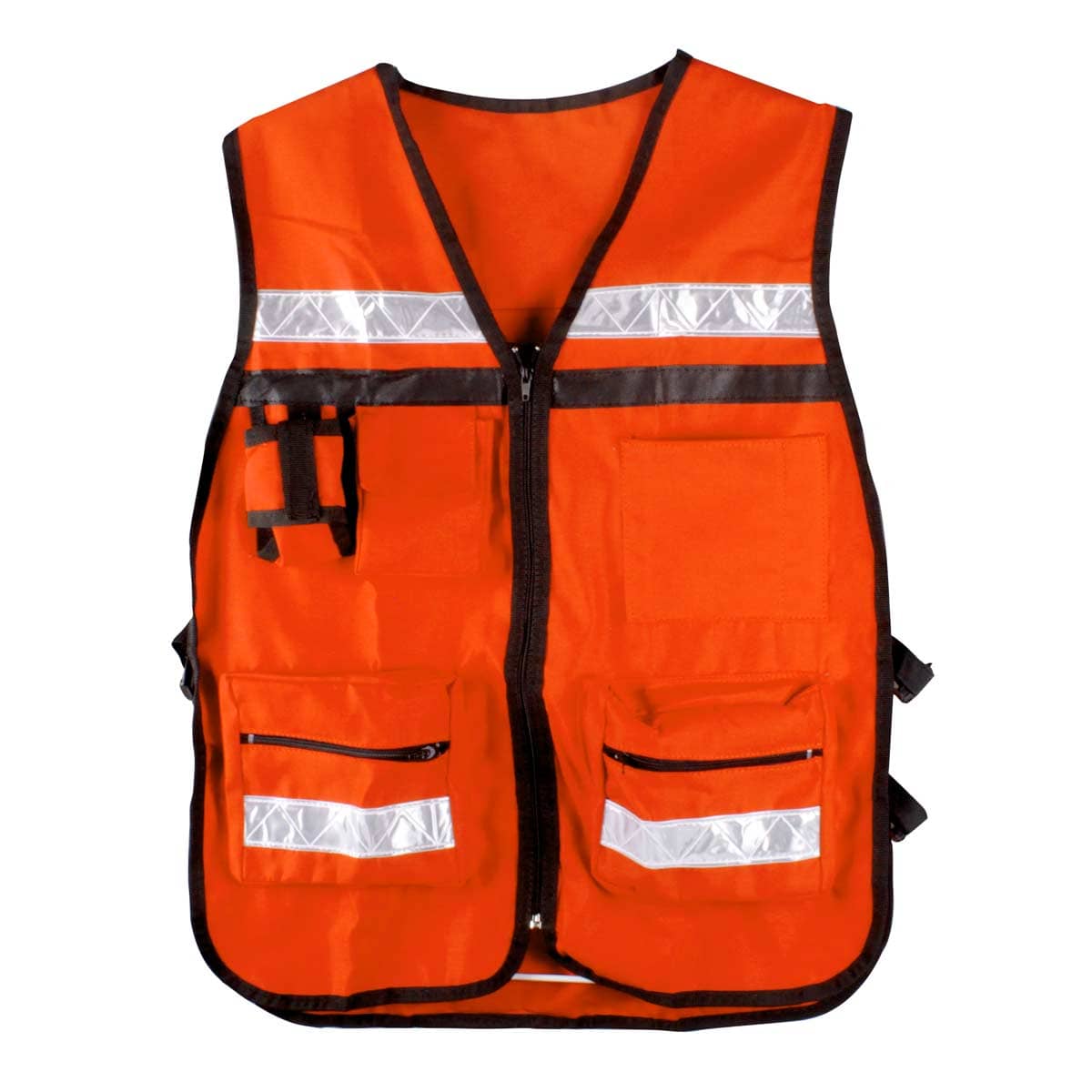 ST-6-600-500 CHALECO TIPO SUPERVISOR NARANJA UNITALLA