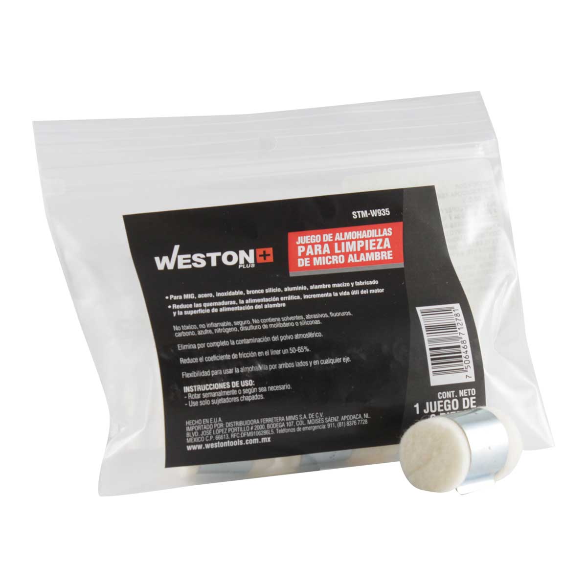 Almohadilla Para Limpieza de Micro Alambre Para Aluminio 6 Pzas | STM-W935