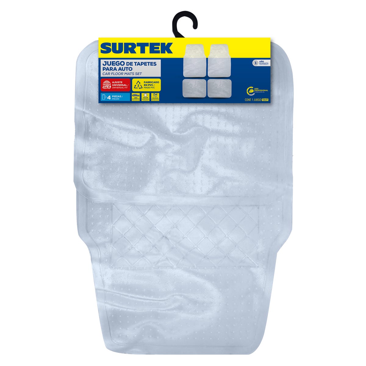 Juego De Tapetes Para Auto, 4 Piezas, Surtek TA4T