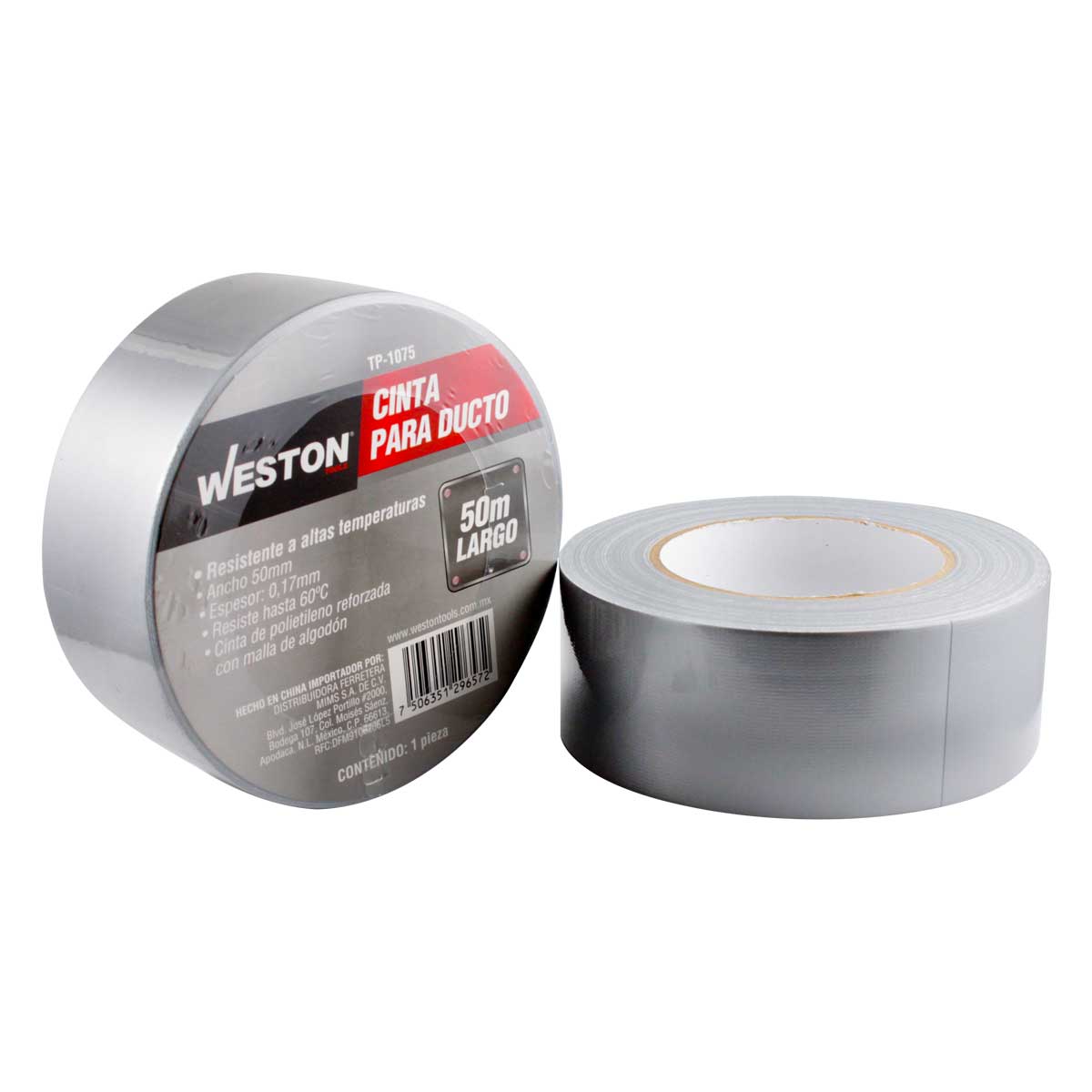 CINTA PARA DUCTO 50mm X 30M TP-1070 (Precio x Caja - Caja c/36 pzas)