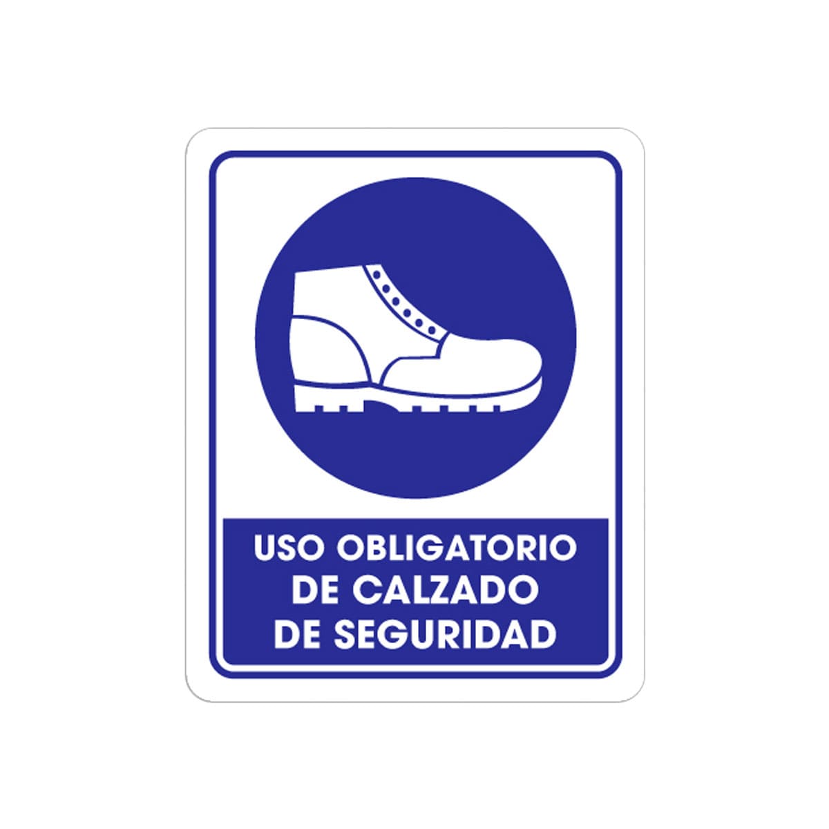 Señalamiento Uso De Zapatos De Seguridad 25 x 35CM | TS-0055