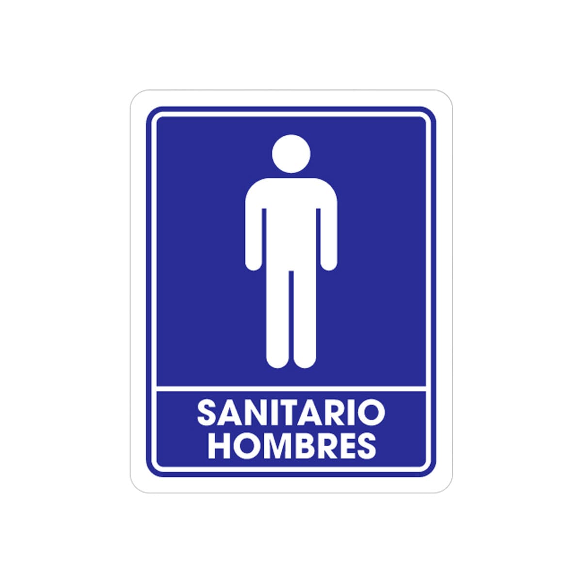 Señalamiento Sanitario Hombres 25 x 35CM | TS-0070