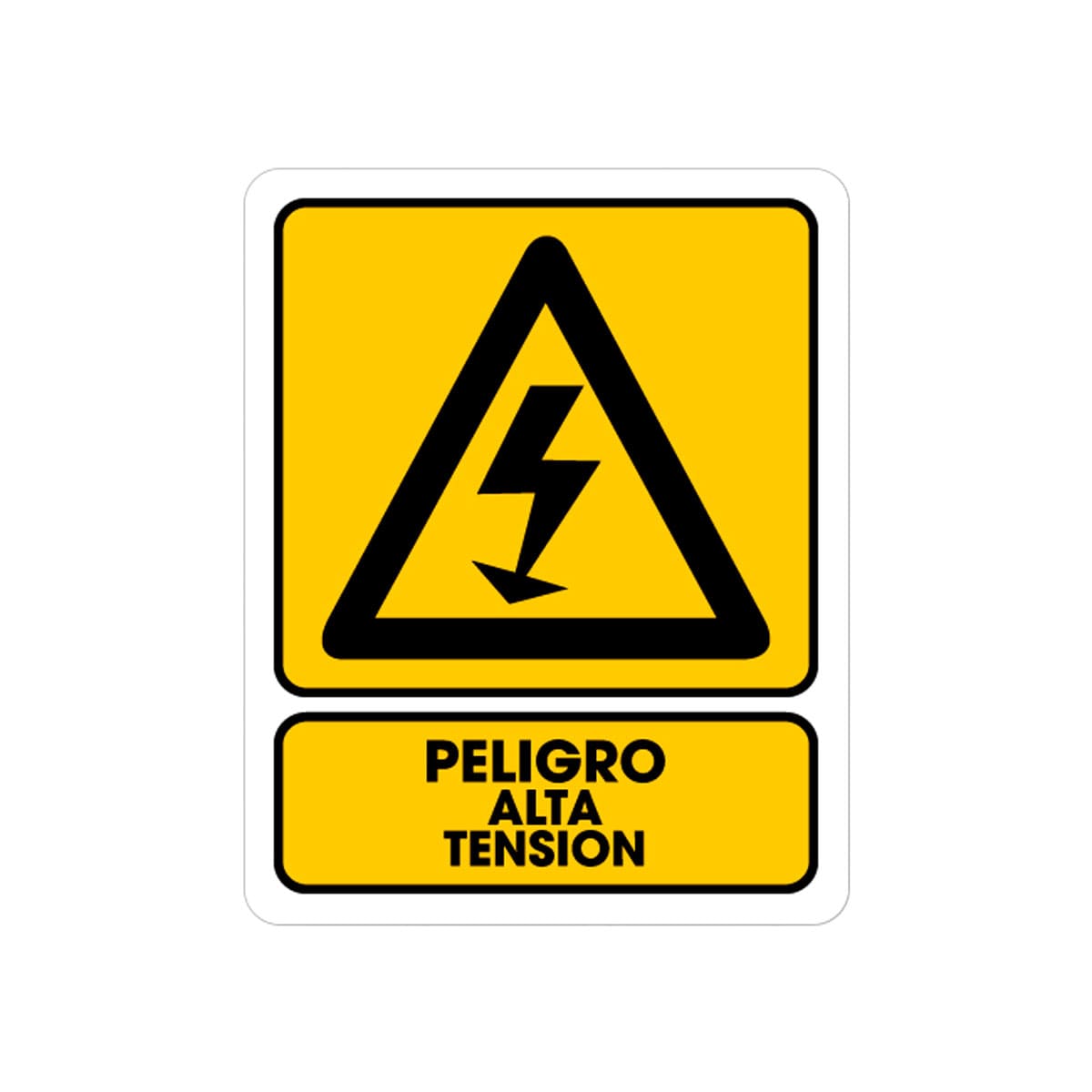 Señalamiento Peligro Alta Tensión 25 x 35CM | TS-0140