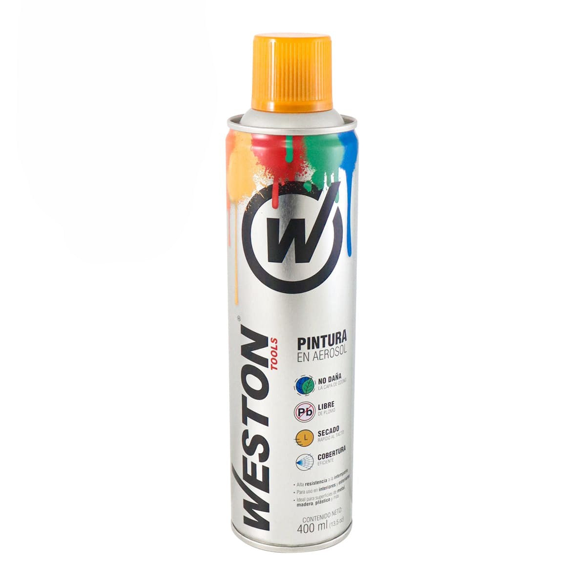 PINTURA AEROSOL AMARILLO GIRASOL 400ml (Precio x pieza- Caja C/12 pzs) WM-0005
