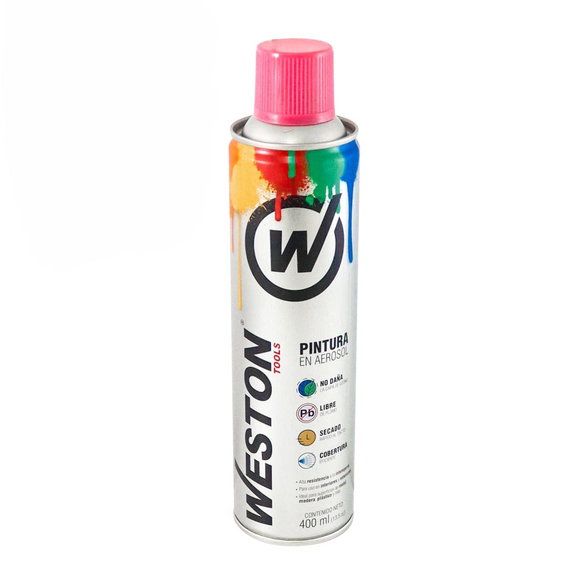 PINTURA AEROSOL ROSA BRILLANTE 400ml (Precio x Pieza- Caja C/12 pzs) WM-0095
