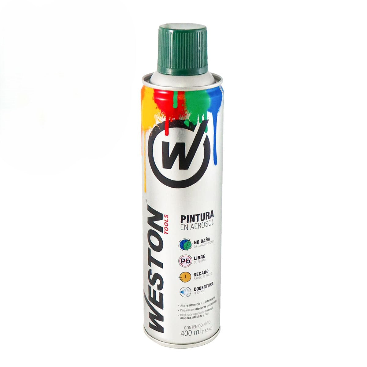 PINTURA AEROSOL VERDE BOSQUE 400ml (Precio x Pieza- Caja C/12 pzs) WM-0105