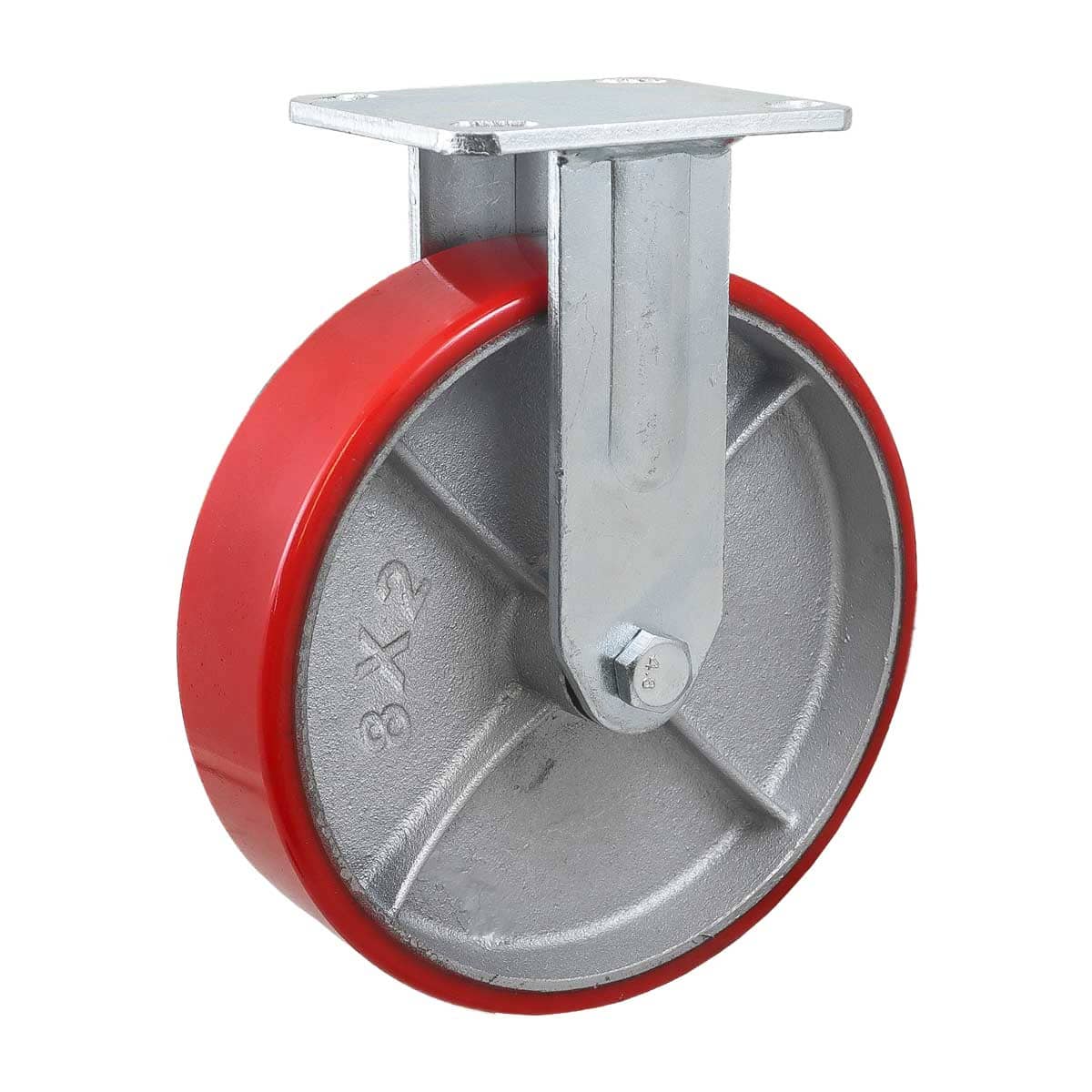 FIERRO VACIADO C/PU FIJA ROJA 8X2" Y-1041-200
