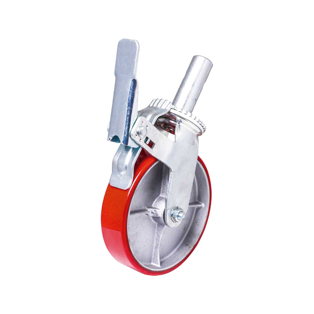 RODAJA ANDAMIO ROJO FIERRO VACIADO 6X2" HD Y-1151-160
