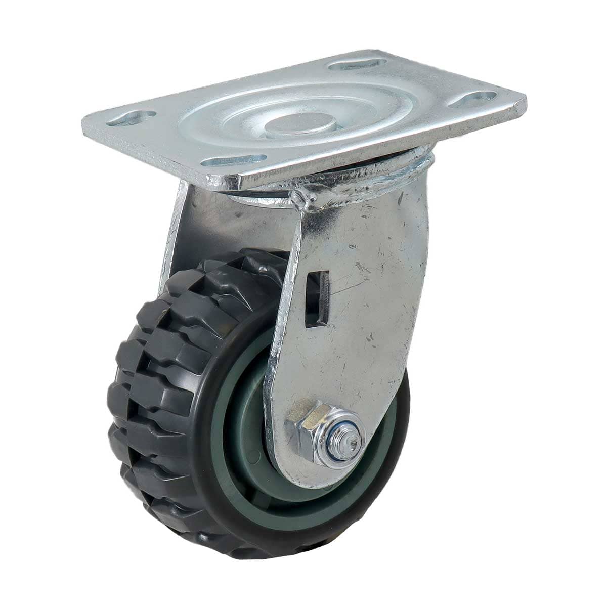RODAJA DE PU CENTRO PP GIR. TIPO TRACTOR 4" (100*50MM) Y-1171-100
