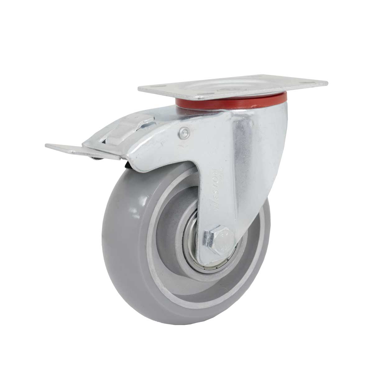 Rodaja Antiestática PU Giratoria con Freno 8" x 2" Uso Rudo | Y-1298-200