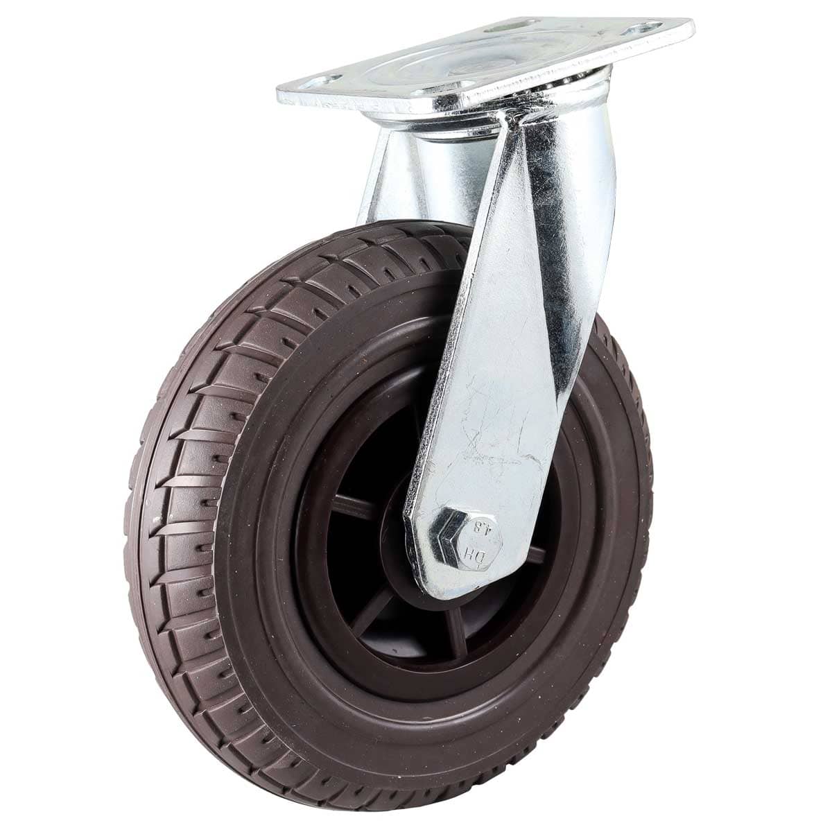 RODAJA DE HULE CAFÉ USO RUDO GIRATORIA 8" (200X50MM) Y-2039-200