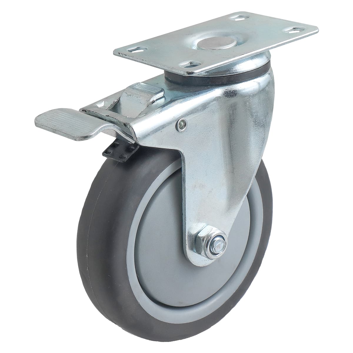 RODAJA DE TPR CON PP GIRATORIA CON FRENO 3X1-1/4" Y-4034-077