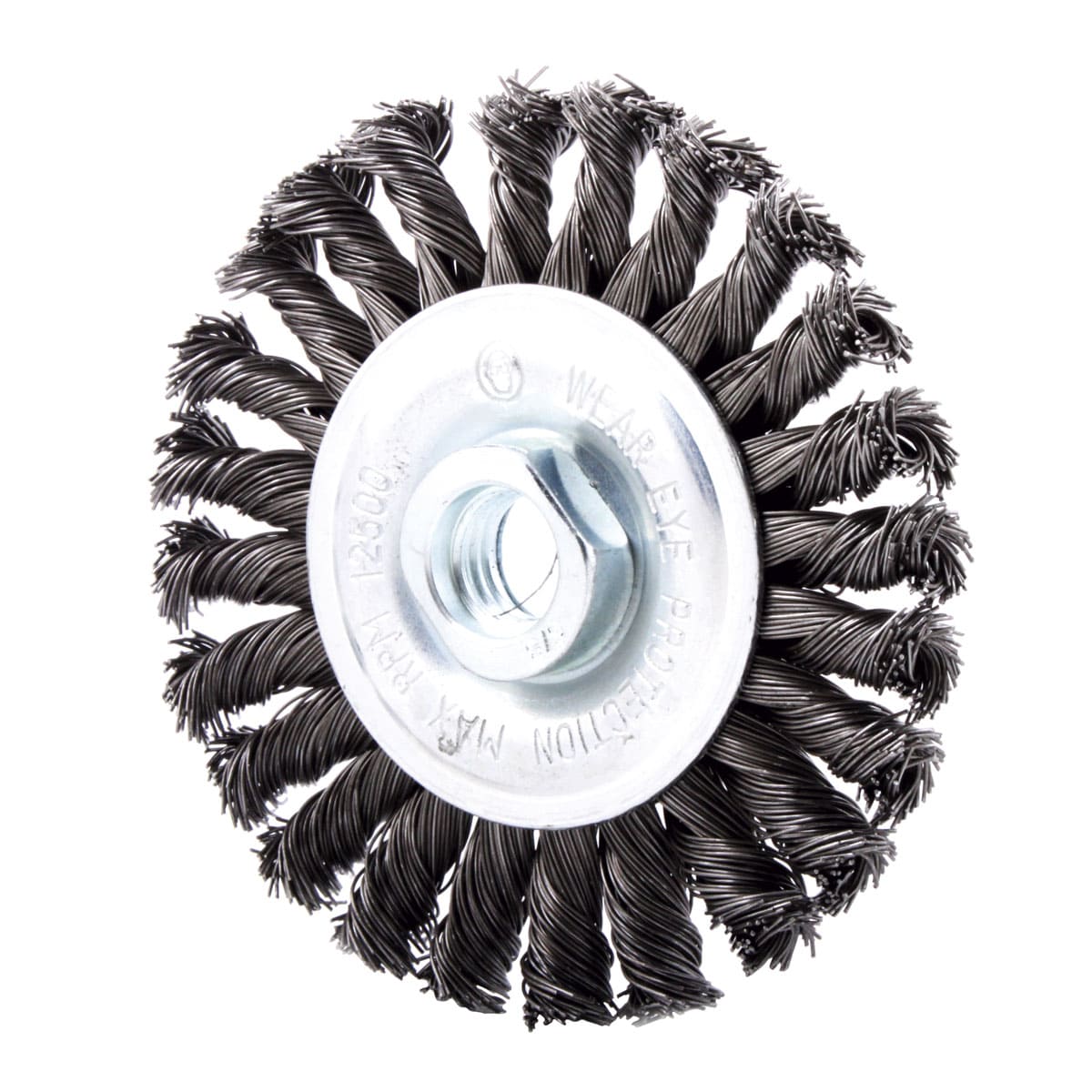 Cepillo Circular Trenzado 4" x Multirosca Acero Al Carbón .014"