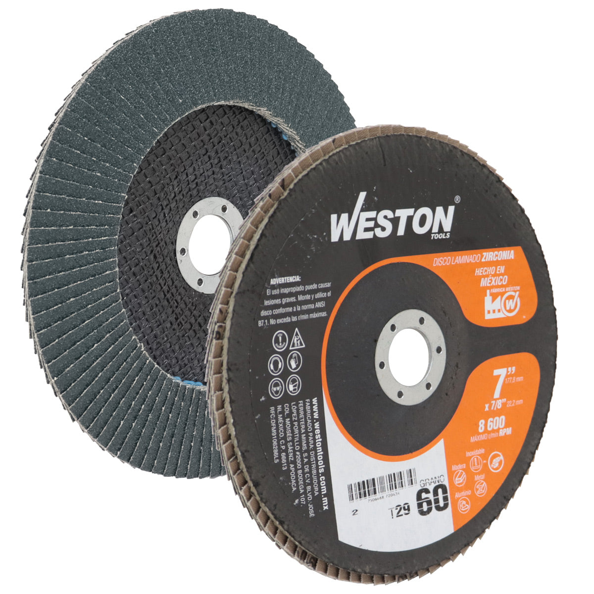 Disco Laminado Zirconia 7" Grano 60 | Z-13510