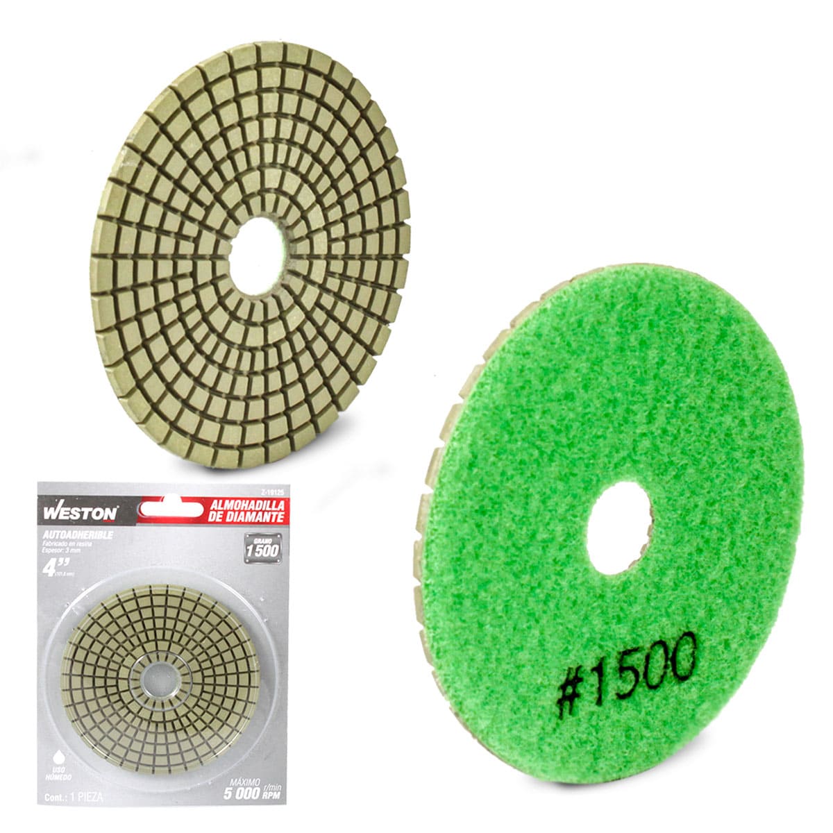 Almohadilla de Diamante para Pulido 4" Grano G1500 | Z-19125