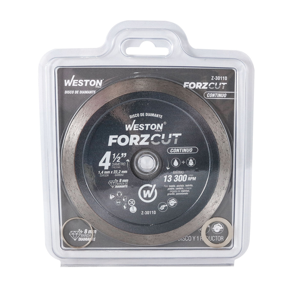 Disco de Diamante Rin Continuo 4-1/2" ForzCut | Z-30110