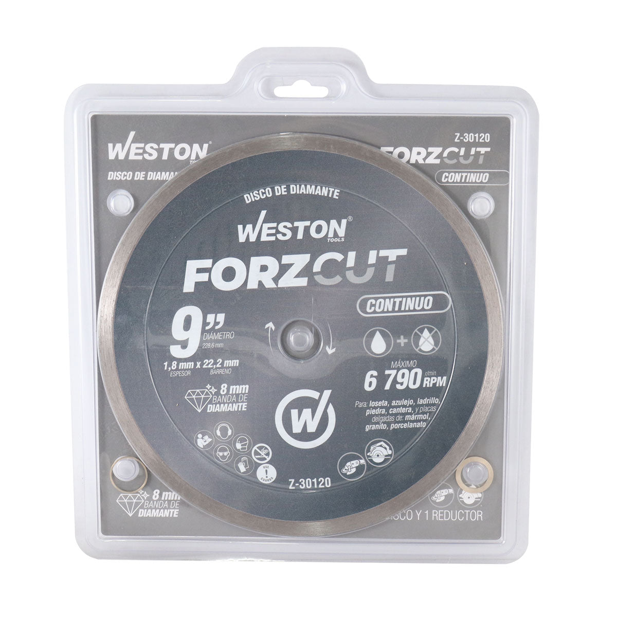 Disco de Diamante Rin Continuo 9" ForzCut | Z-30120