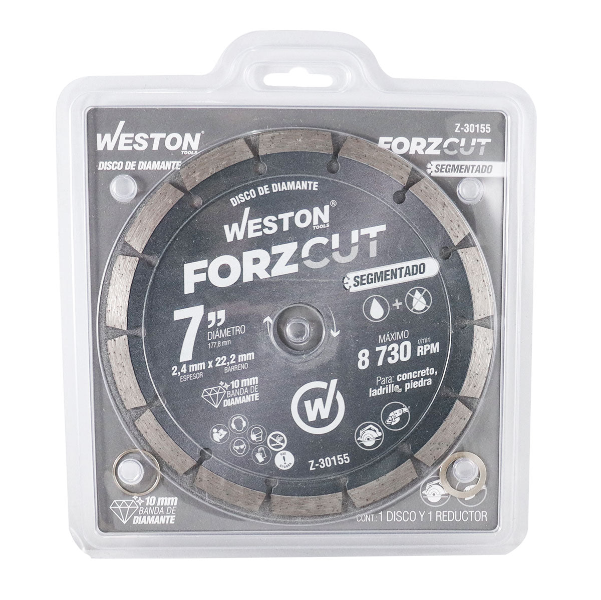 Disco de Diamante Rin Segmentado 7" ForzCut | Z-30155
