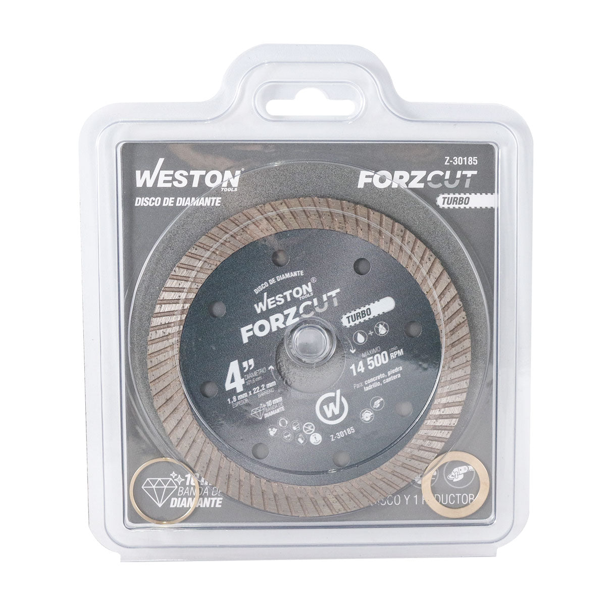 Disco de Diamante Rin Turbo 4" ForzCut | Z-30185