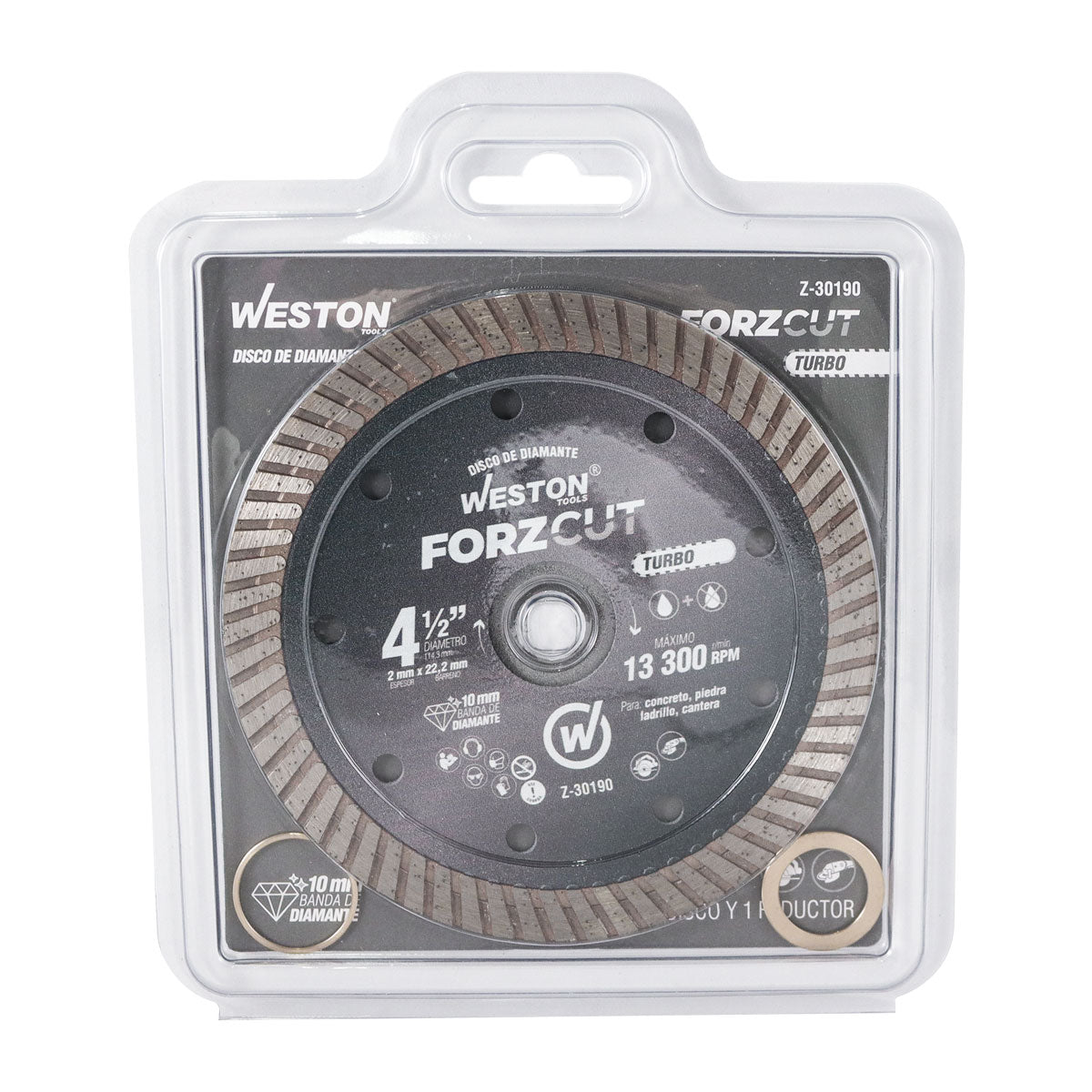 Disco de Diamante Rin Turbo 4-1/2" ForzCut | Z-30190