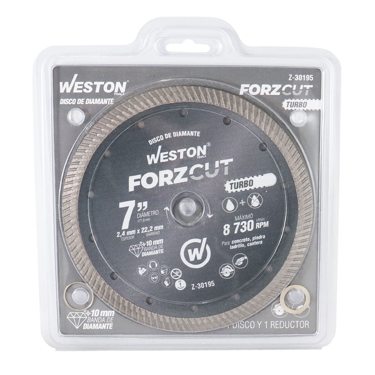 Disco Forzcut de Diamante Rin Turbo 7"