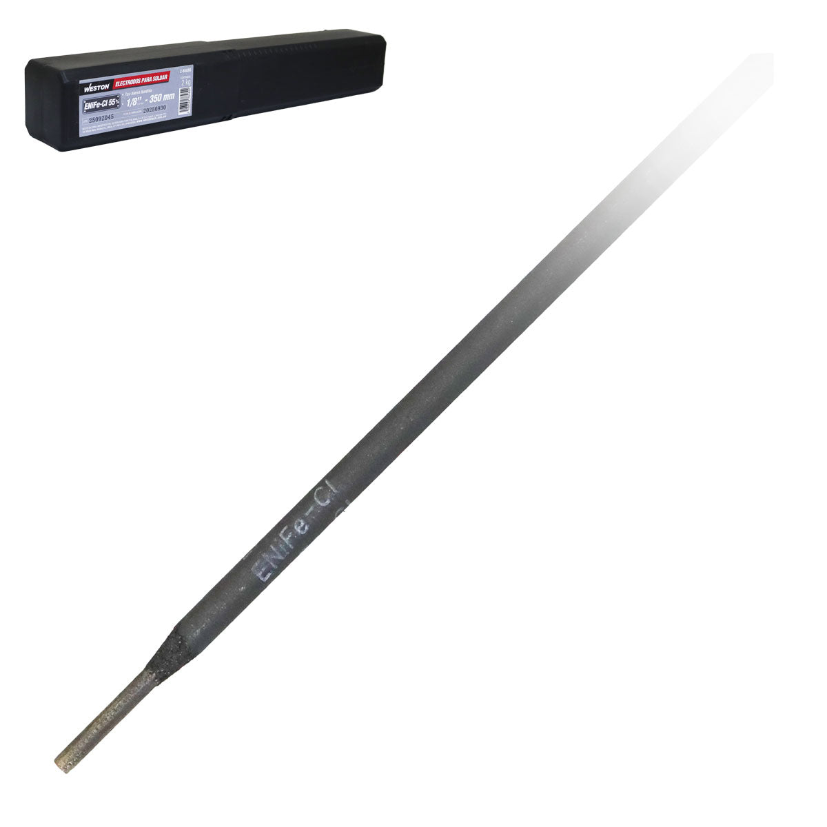 Electrodo Para Soldar Hierro Fundido ENiFe-Cl 55% 1/8" - 350MM (CAJA 2KG)